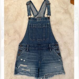 Abercrombie Denim Short Overalls